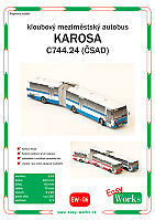 Meziměstský kloubový autobus Karosa C744.24 (!! poškozená obálka !!)